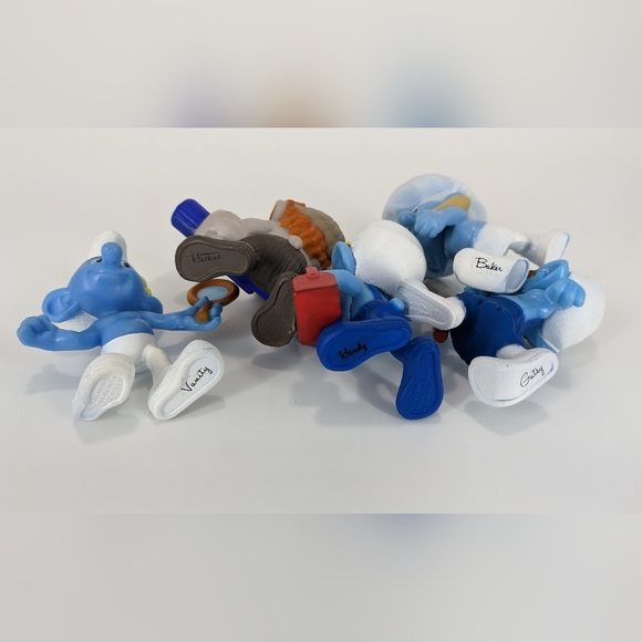 Smurfs McDonald's Happy Meal Toys Smurf Lot (5) - Picture 3 of 9